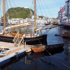 Boats and dark blue waters