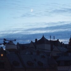 View from the room around 11.30 pm