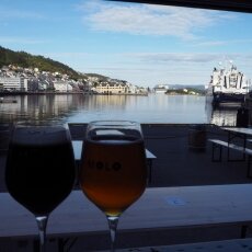 Local beer with a view