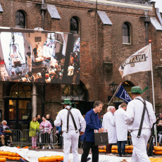 The traditional cheese market Alkmaar 05