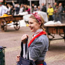 The traditional cheese market Alkmaar 07