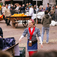 The traditional cheese market Alkmaar 09