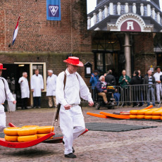 The traditional cheese market Alkmaar 15