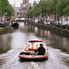 A cheese boat in Alkmaar