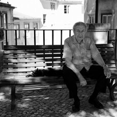 A man and his cat - Lisbon