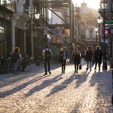 Spring sunset in the Old Town