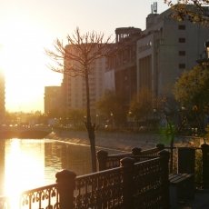 Sunset over Dâmbovița River 01
