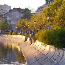 Sunset over Dâmbovița River 03