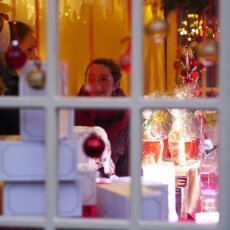 Cologne Christmas Market - through the window