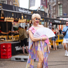 Drag queen at De Wallen Festival 2026