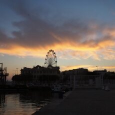 Sunset in Málaga