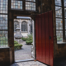 Medieval Abbey Middelburg the garden