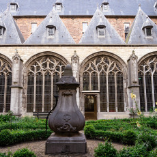 Medieval Abbey Middelburg the herb garden