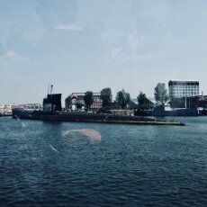 On the ferry