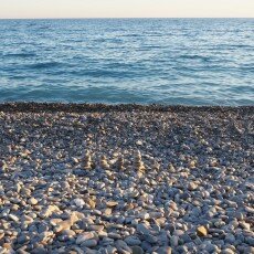Beach at sunset, Nice 01