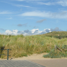 Entrance to the dunes Scheveningen
