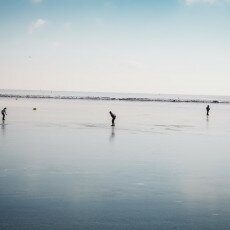 Skating on natural ice in Hoorn 02