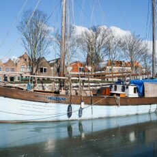 Skating on natural ice in Hoorn 17
