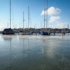 Skating on natural ice in Hoorn 21