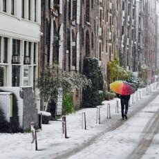 Snowing in Amsterdam 06