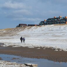 Snow on the beach 07