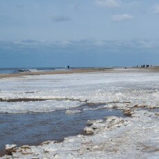 Snow on the beach 08