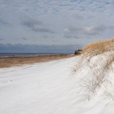 Snow on the beach 12