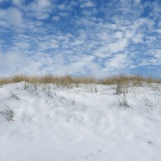 Snow on the beach 13