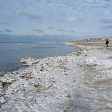 Snow on the beach 16
