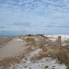 Snow on the beach 19