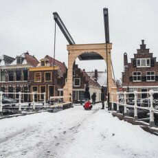 Snow storm in Alkmaar 01