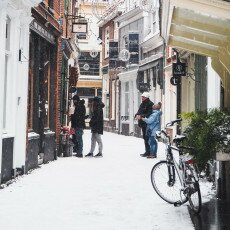 Snow storm in Alkmaar 02