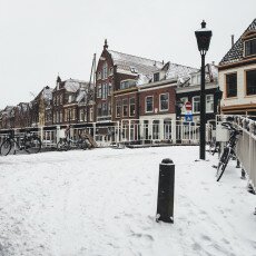 Snow storm in Alkmaar 09