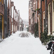 Snow storm in Alkmaar 11