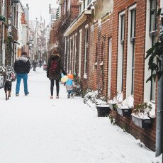 Snow storm in Alkmaar 13