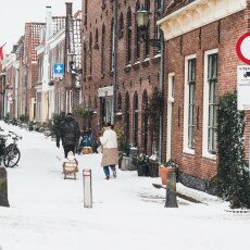 Snow storm in Alkmaar 14