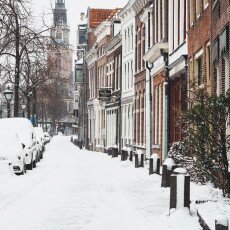 Snow storm in Alkmaar 16