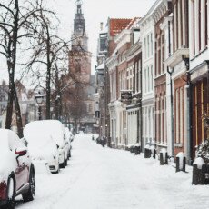 Snow storm in Alkmaar 18