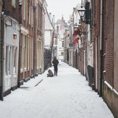 Snow storm in Alkmaar 17