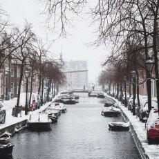 Snow storm in Alkmaar 20