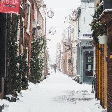Snow storm in Alkmaar 21