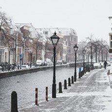 Snow storm in Alkmaar 22