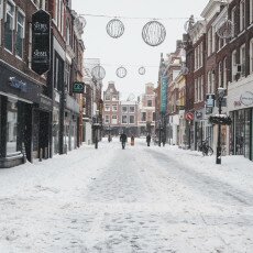 Snow storm in Alkmaar 29
