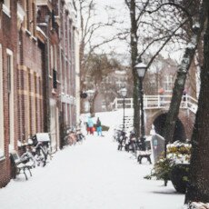 Snow storm in Alkmaar 28