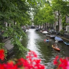 Kayaking on the canals