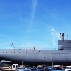 The submarine at the Maritime Museum