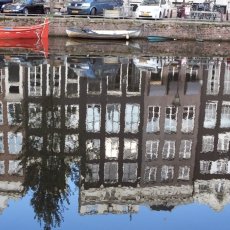 Reflected houses