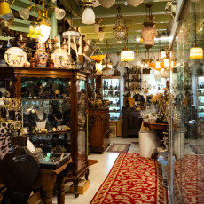 Inside an antiques shop in Veere