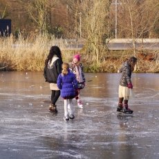 Frozen lakes Vondelpark 16