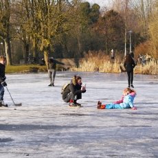 Frozen lakes Vondelpark 20